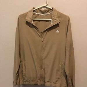 Adidas Tan Zip-Up Jacket